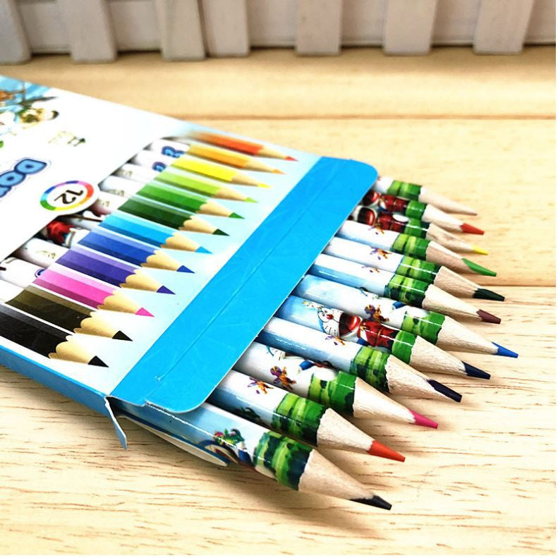 A13 Goodie Bag  Cute cartoon 12 color small pencil drawing coloring pencil