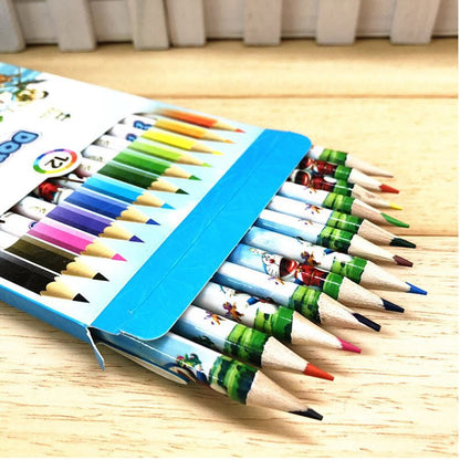 A13 Goodie Bag  Cute cartoon 12 color small pencil drawing coloring pencil