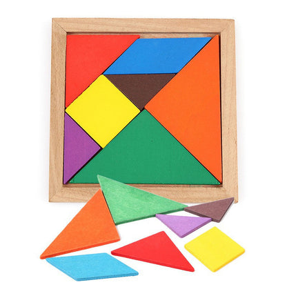 A29⭐Wooden Tangram Puzzle Gift Bag Children Mental Development Kids Educational Toy Goodie Bag