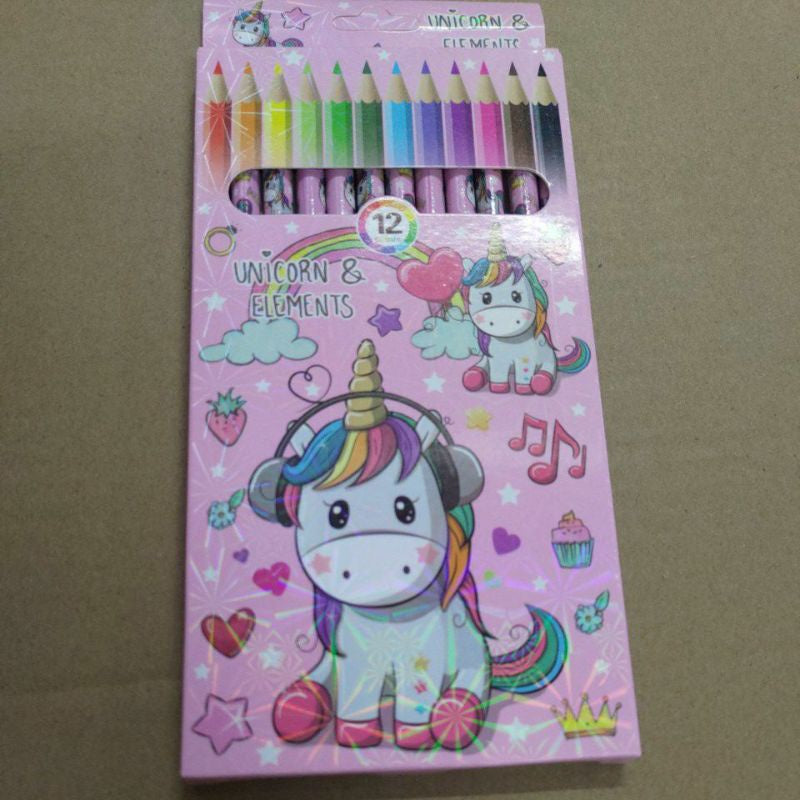 A13 Goodie Bag  Cute cartoon 12 color small pencil drawing coloring pencil