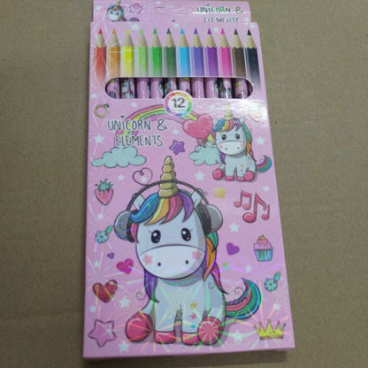 A13 Goodie Bag  Cute cartoon 12 color small pencil drawing coloring pencil