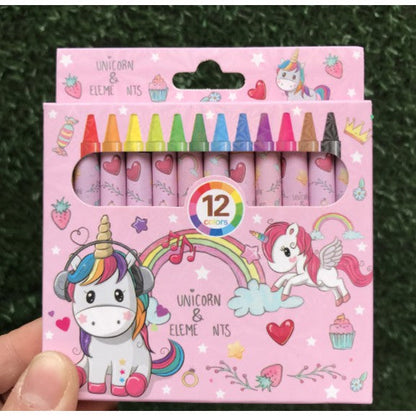 A03⭐School Kids Goodie Bag * Birthday gift* 12 Colors Children's Crayon Safe Nontoxic Graffiti Crayon
