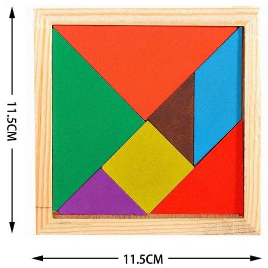 A29⭐Wooden Tangram Puzzle Gift Bag Children Mental Development Kids Educational Toy Goodie Bag