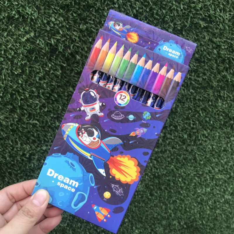 A13 Goodie Bag  Cute cartoon 12 color small pencil drawing coloring pencil