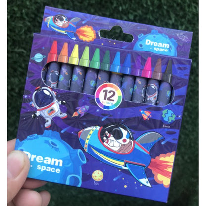 A03⭐School Kids Goodie Bag * Birthday gift* 12 Colors Children's Crayon Safe Nontoxic Graffiti Crayon