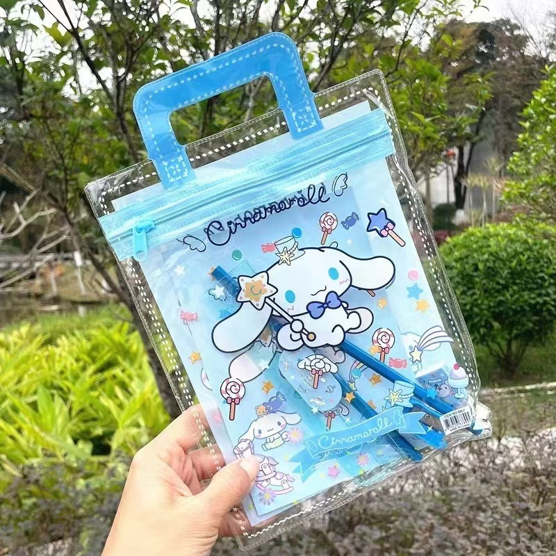A01⭐Small gift bag 6 in 1 Cute cartoon hand carrying stationery set/goodie bags/Birthday Gift Six-piece set