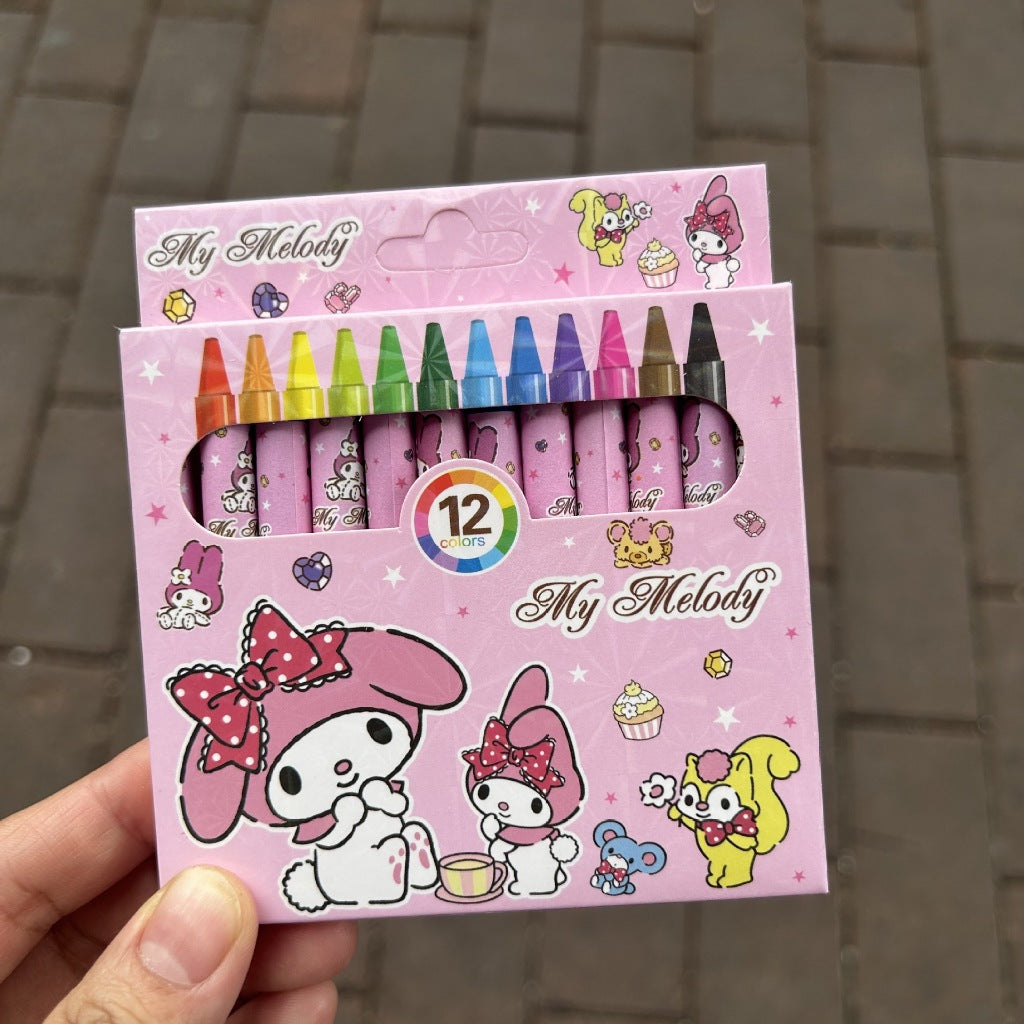 A03⭐School Kids Goodie Bag * Birthday gift* 12 Colors Children's Crayon Safe Nontoxic Graffiti Crayon