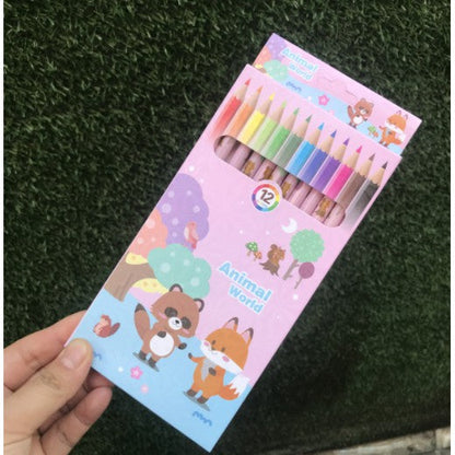 A13 Goodie Bag  Cute cartoon 12 color small pencil drawing coloring pencil