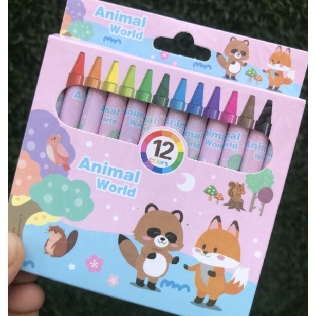A03⭐School Kids Goodie Bag * Birthday gift* 12 Colors Children's Crayon Safe Nontoxic Graffiti Crayon