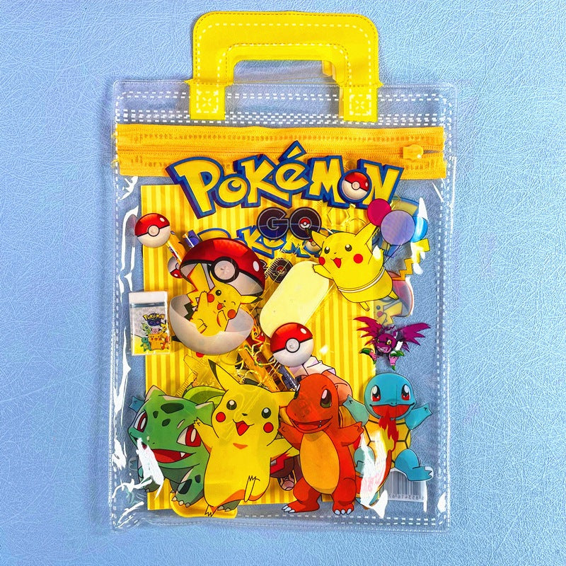 A01⭐Small gift bag 6 in 1 Cute cartoon hand carrying stationery set/goodie bags/Birthday Gift Six-piece set