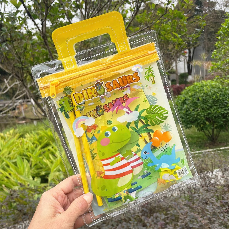 A01⭐Small gift bag 6 in 1 Cute cartoon hand carrying stationery set/goodie bags/Birthday Gift Six-piece set