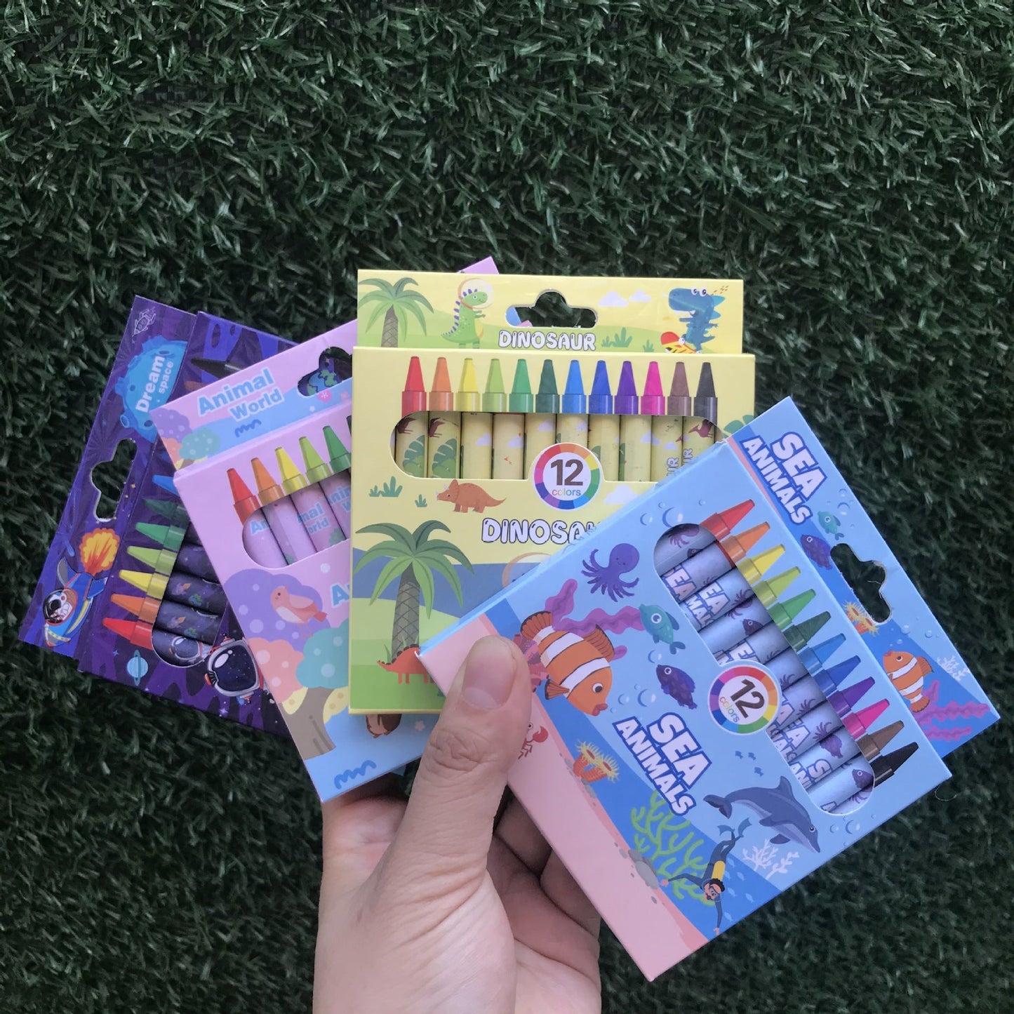 A03⭐School Kids Goodie Bag * Birthday gift* 12 Colors Children's Crayon Safe Nontoxic Graffiti Crayon